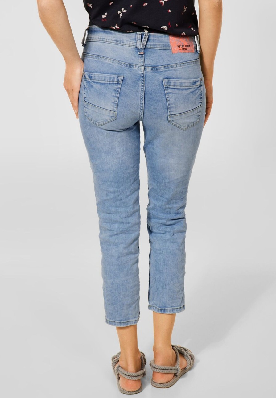 Dames Cecil | Cecil 3/4 Light Denim 375347 10339