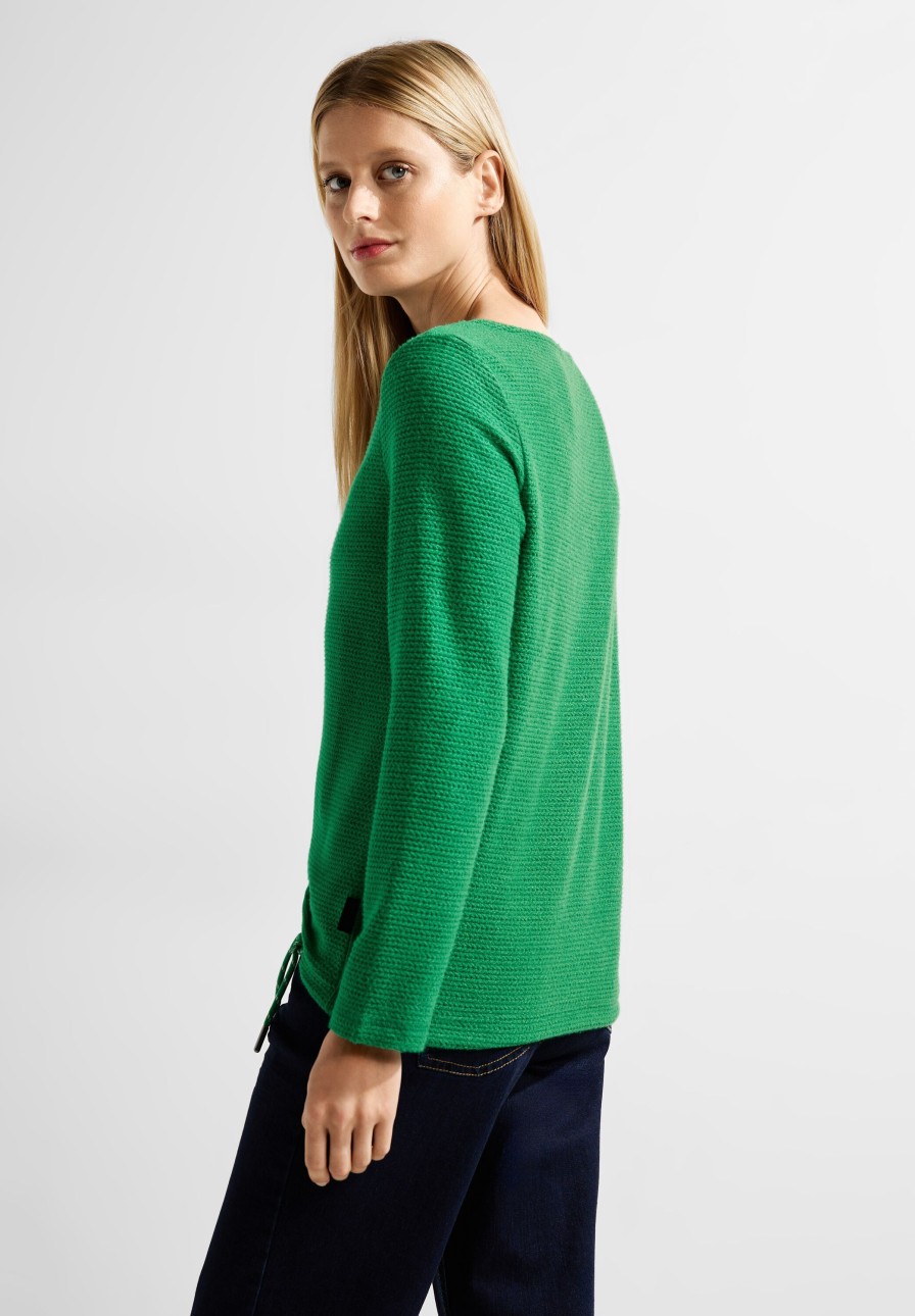 Dames Cecil | Cecil Structuur Sweater Easy Green 320546 15069