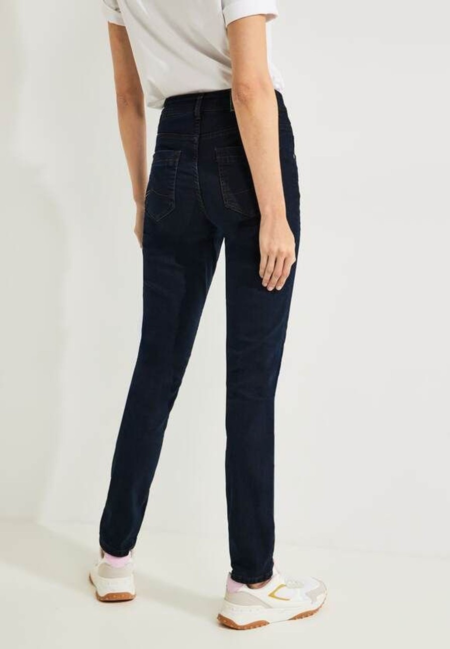 Dames Cecil | Cecil Denim Toronto Blue Black 376495 14437