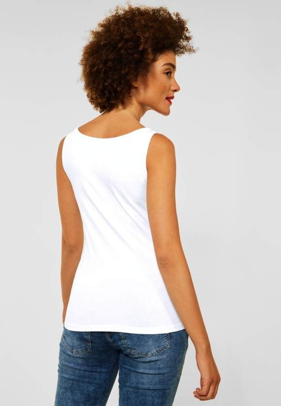 Dames Street One | Street One Basis Top White 317511 10000