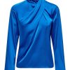 Dames Jacqueline de Yong | Jdy Satijn Look Blouse Directoire Blue 15311619