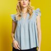 Dames Esprit | Esprit Blouse Met Stippen Blue 043Ee1F306 445