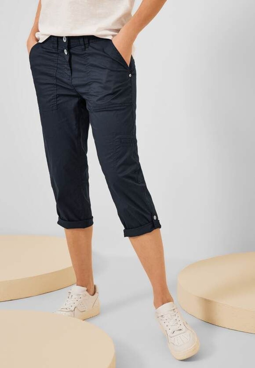 Dames Cecil | Cecil 3/4 Broek New York Deep Blue 376386 10128